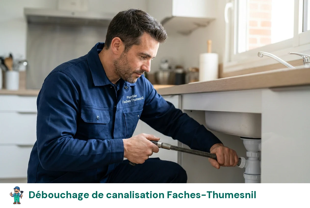 Débouchage de canalisation à Faches-Thumesnil