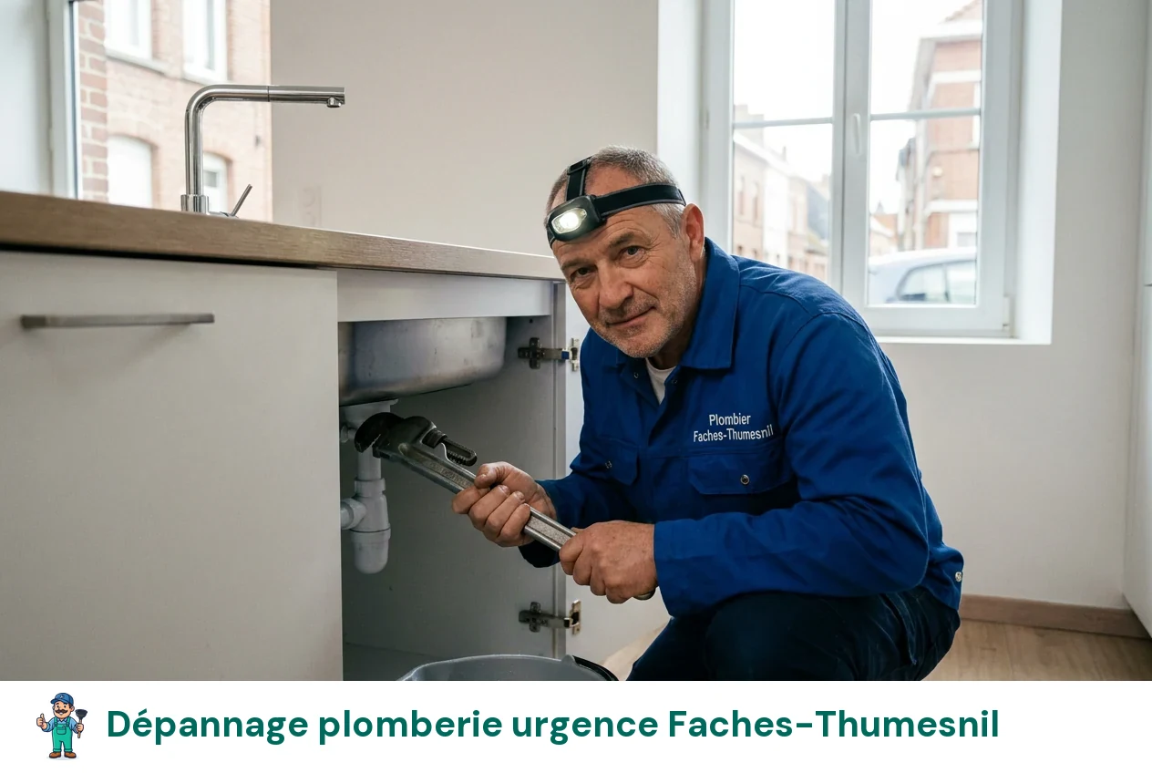 Dépannage plomberie urgence à Faches-Thumesnil