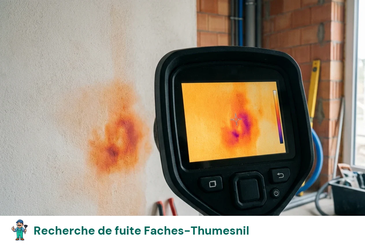 Recherche de fuite à Faches-Thumesnil