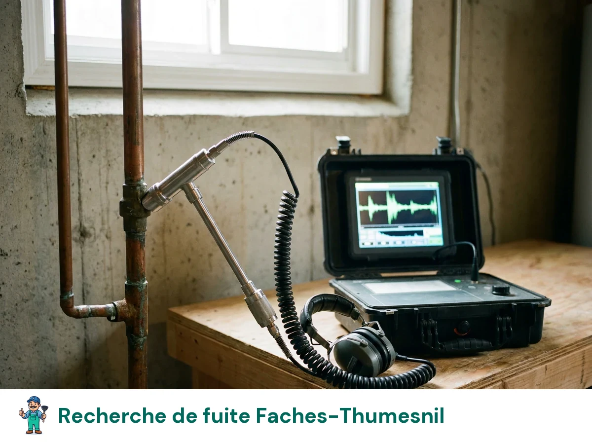 Recherche de fuite à Faches-Thumesnil