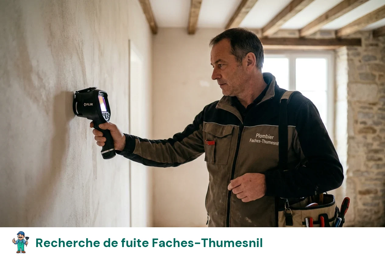 Recherche de fuite à Faches-Thumesnil