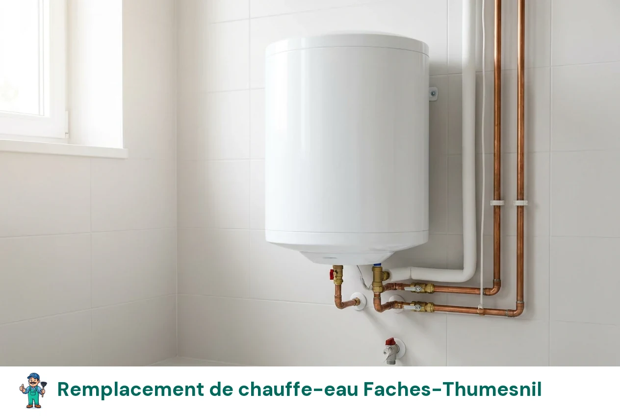 Remplacement de chauffe-eau à Faches-Thumesnil