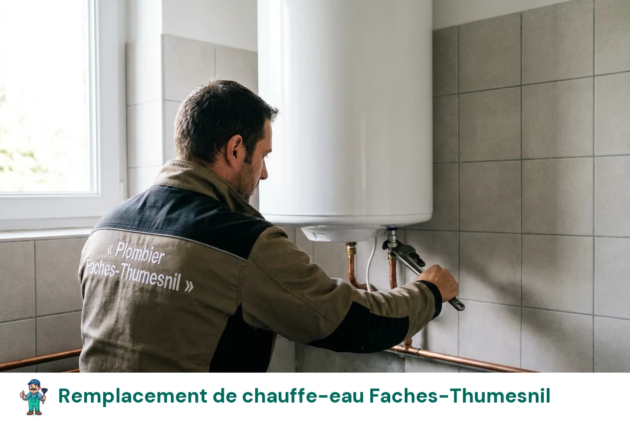 Remplacement de chauffe-eau à Faches-Thumesnil
