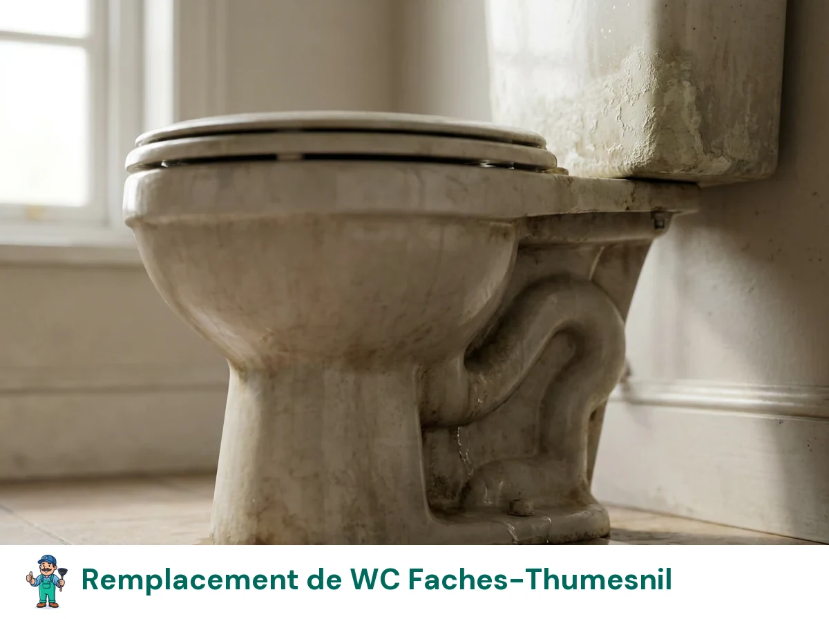 Remplacement de WC à Faches-Thumesnil
